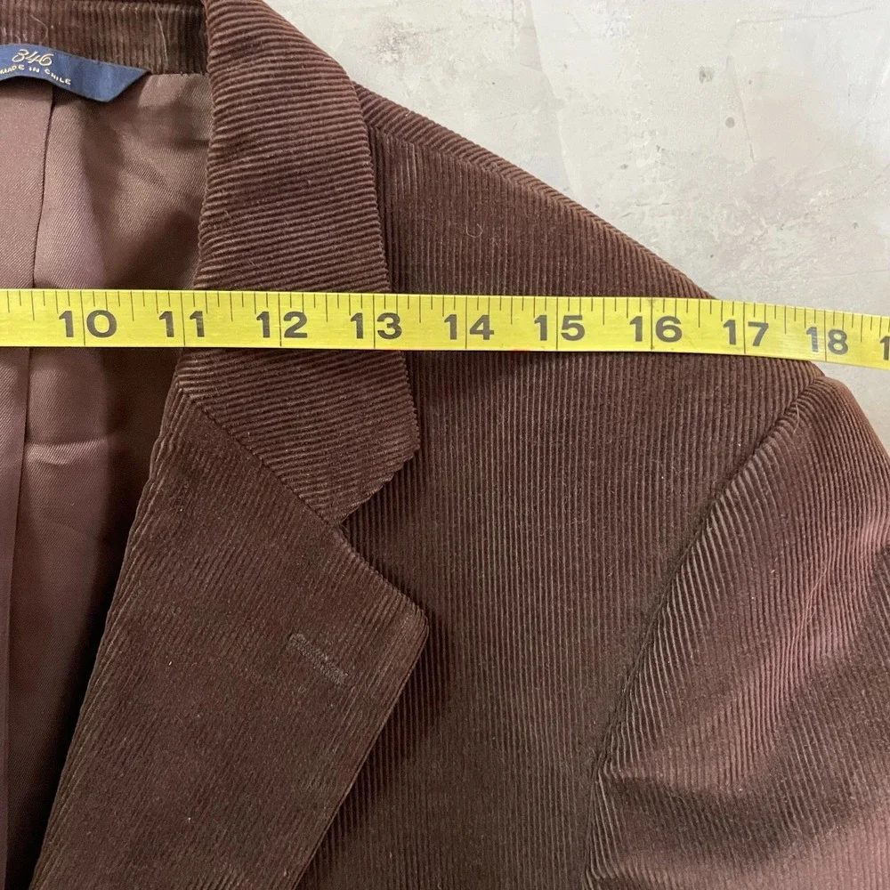 Vintage Brooks Brothers 346 Brown Corduroy Blazer‎ 41R Academia Classic Preppy